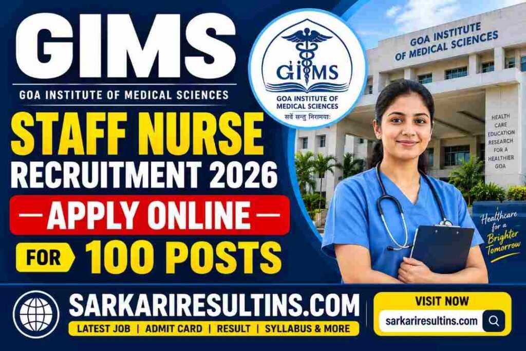 GIMS Staff Nurse Recruitment 2026
