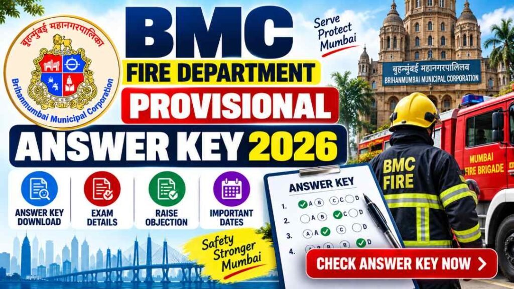 BMC Fire Department Answer Key 2026
